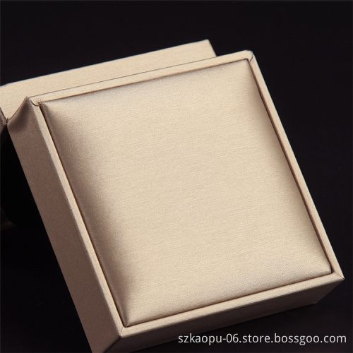 Custom Luxury Pu Jewellery Box PU Flannelette necklace packaging